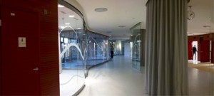 An adventure in the renovated lobby area of the Kuopio University Hospital