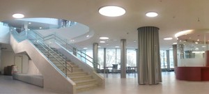 The main entrance hall of the KUH now open for the hospital adventurer